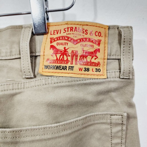 Levi's Workwear Men's Jeans Timberwolf Canvas 5-Pocket Size W38 L30 - Picture 9 of 14